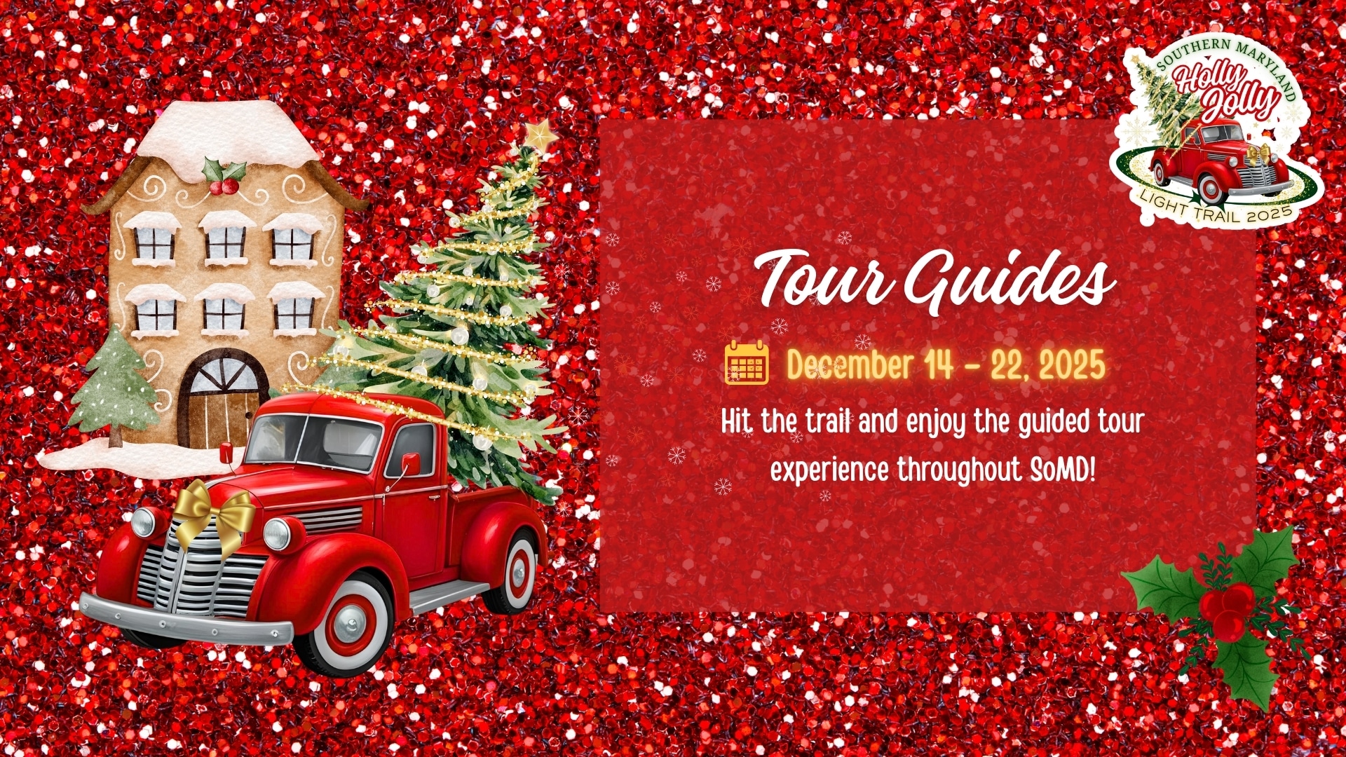 Holly Jolly Light Trail 2025 tour guides for visitors.