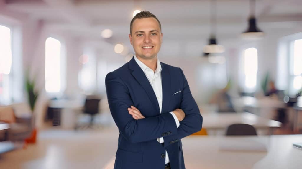 Headshot of Justin Tiede, Realtor at The Southside Group Real Estate.