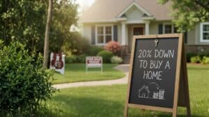 20% down to buy a home
